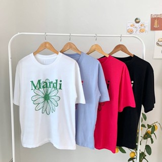 พร้อมส่ง🌼🪸เสื้อยืด oversize สไตล์มินิมอลสกรีน Mardi (F37)