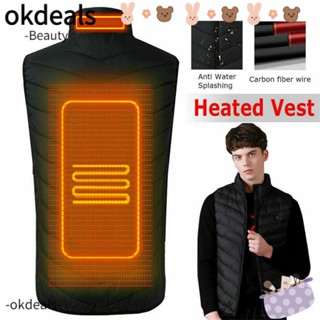 OKDEALS เสื้อแจ็กเก็ตกันความร้อนไฟฟ้า สําหรับผู้หญิง