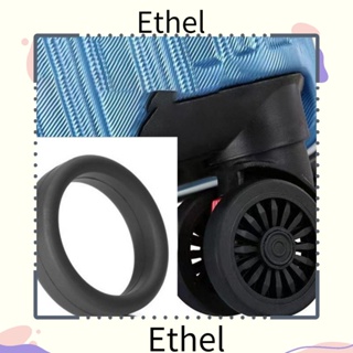 Ethel1 แหวนยางซิลิโคน แบบแบน ยืดหยุ่น เส้นผ่าศูนย์กลาง 35 มม. ทนทาน สําหรับกระเป๋าเดินทาง 3 ชิ้น