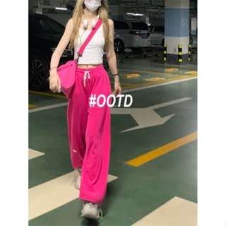  OOTD SHOP กางเกงขายาว คาร์โก้ กางเกง ผู้หญิงแฟชั่นเกาหลี   Trendy Stylish พิเศษ Korean Style A90M02J 36Z230909