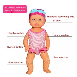 New Childrens Beach Swimming Pool Swimming Doll Summer Electric Doll Water Toy