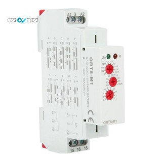 รีเลย์ตั้งเวลา DIN AC DC 12V-240V GRT8-M1 พร้อม 10 ฟังก์ชั่น