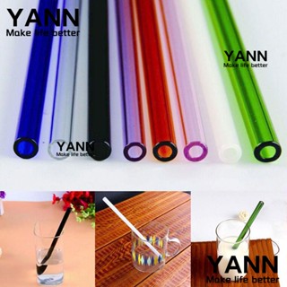 Yann1 หลอดดูดเครื่องดื่ม แก้วไพเร็กซ์ สําหรับงานแต่งงาน 4 ชิ้น