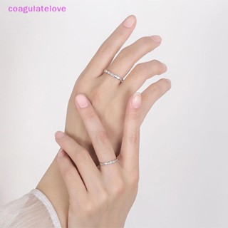 Coagulatelove แหวนนิ้วมือ ประดับเพทาย รูปไม้ไผ่ ปรับขนาดได้ เครื่องประดับแฟชั่น สําหรับผู้หญิง [ขายดี]