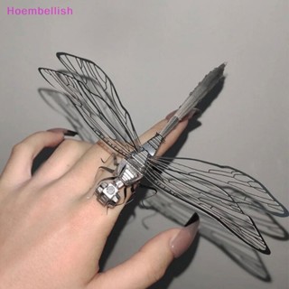 Hoe&gt; โมเดลตัวต่อ รูปแมลงปอ 3D สเตนเลส แฮนด์เมด DIY ของเล่นสําหรับเด็ก