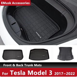 แผ่นรองป้องกัน ด้านหน้า และด้านหลัง อุปกรณ์เสริม สําหรับ Tesla Model 3 2022-2017 2021