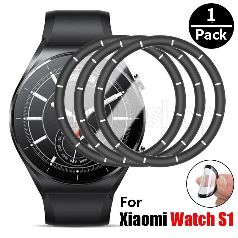 ฟิล์มป้องกันสมาร์ทวอทช์ / ฟิล์มกันรอยขีดข่วน / เคสนาฬิกา แบบเต็มจอ สําหรับ Xiaomi Watch S1