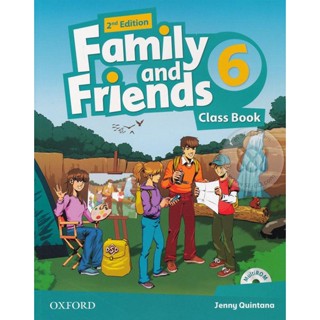 Bundanjai (หนังสือเรียนภาษาอังกฤษ Oxford) Family and Friends 2nd ED 6 : Classbook +Multi-ROM (P)