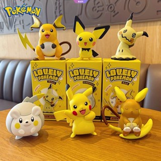 ใหม่ โมเดลฟิกเกอร์ PVC การ์ตูนโปเกม่อน Kawaii Pikachu Togedemaru Raichu Mimikyu Pichu คุณภาพสูง 6-8 ซม. สําหรับตกแต่งห้องเด็ก [RAIN]