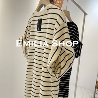 EMILIA SHOP  ครอป เสื้อยืดผู้หญิง สไตล์เกาหลี  สวย Beautiful Chic ins A99J21Y 36Z230909