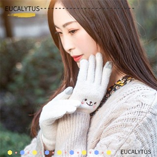 EUTUS ถุงมือผ้าถัก ให้ความอบอุ่น อุปกรณ์เสริม สําหรับขี่จักรยาน