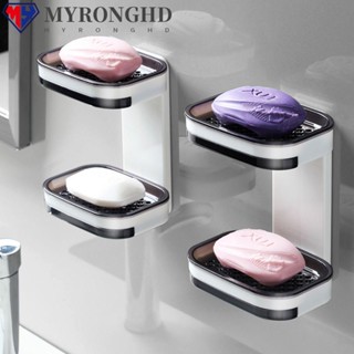 Myronghd ชั้นวางสบู่ แบบติดผนังห้องน้ํา ระบายน้ําได้