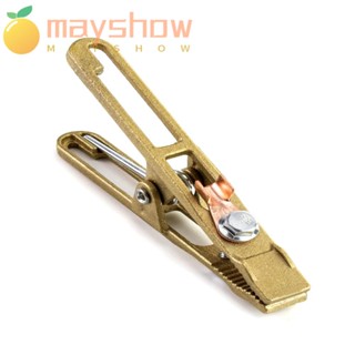 Mayshow แคลมป์หนีบดินเชื่อม สีเหลือง 260A|แคลมป์หนีบสายเคเบิลทองแดง ทนทาน