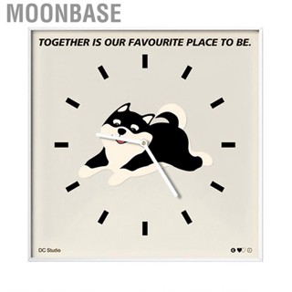 Moonbase Frameless Clocks  Puppy Pattern Eye Catching Wall Decoration Clock for Home