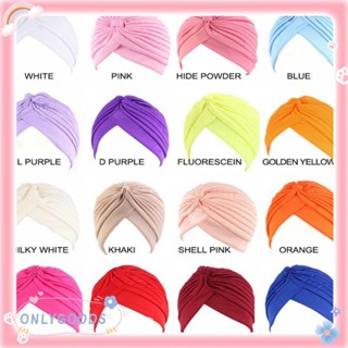 Only หมวกบีนนี่ ผ้าโพกหัว ผ้าโพลีเอสเตอร์ แบบยืดหยุ่น สีพื้น 2023