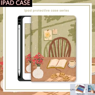 เคส กันกระแทก พร้อมช่องใส่ปากกา สําหรับ Ipad Air 2 2021 2020 10.2 10.9 Pro 9.7 10.5 11 นิ้ว 4th 5th 6th 7th 8th 9th 10th Mini 1 2 3 4 5 6 เคส