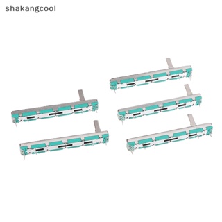 Shakangcool โพเทนชิโอมิเตอร์ สไลด์ตรง แบบคู่ B103 B10K SGL 75 มม. 5 ชิ้น