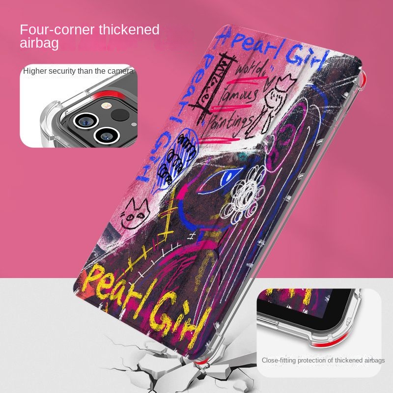 Gen10 2022 เคส แบบใส ลายกราฟฟิตี้แมว พร้อมช่องใส่ปากกา รูปที่ 7