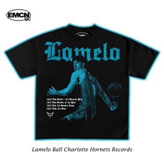 เสื้อยืด โอเวอร์ไซซ์ พิมพ์ลาย Lamelo Ball Hornets