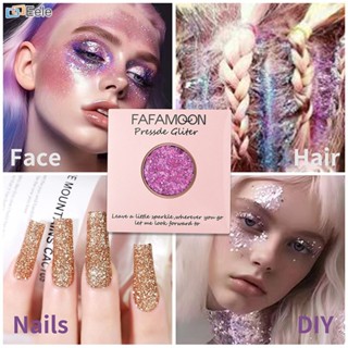 FAFAMOON อายแชโดว์แต่งหน้ากันน้ำ Shimmer Palette Matte Monochrome Eyeshadow Pigmented Glitter Eyeshadow Brighten Eyes ↑Eele