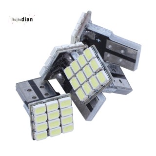 T10 W5W หลอดไฟแคนบัส สีขาว 1206 12-SMD LED 12V x4