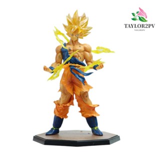 Taylor2pv โมเดลตุ๊กตาฟิกเกอร์ อนิเมะ Son Goku Super Saiyan ขนาดเล็ก ของเล่น สําหรับเก็บสะสม