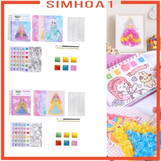 [Simhoa1] สติกเกอร์เจ้าหญิงเปลี่ยนสีได้ สําหรับเด็กอายุ 3 ปีขึ้นไป