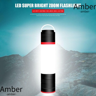 Amber ไฟฉาย LED ซูมได้ สว่างมาก ขนาดเล็ก อเนกประสงค์ สําหรับตั้งแคมป์กลางแจ้ง