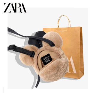 Zara ใหม่ กระเป๋าสะพายข้าง ลายการ์ตูนมิกกี้เมาส์น่ารัก ขนาดเล็ก สําหรับเด็ก