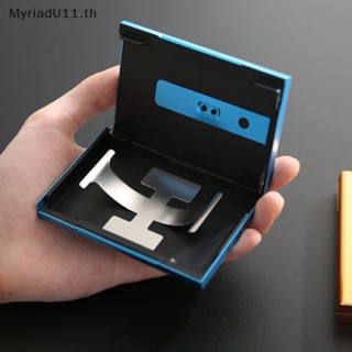 Myriadu กระเป๋าใส่นามบัตร แบบโลหะ บางพิเศษ