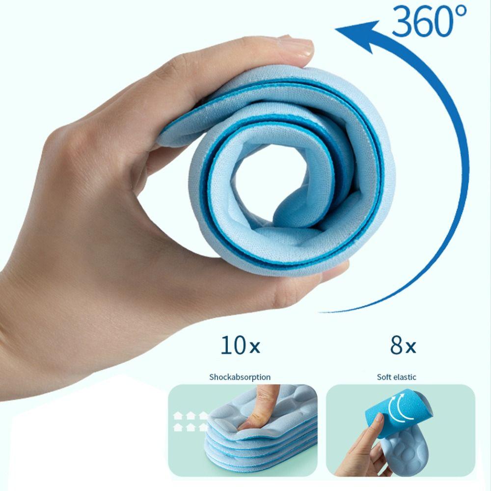 Uumir Orthopaedic Insoles, 4D Cuttable นวด Insoles, รองเท้าอุปกรณ์เสริมหน่วยความจําโฟม Anti-pain Shock Absorption Mindinsoles รองเท้าผู้หญิงผู้ชายกีฬา