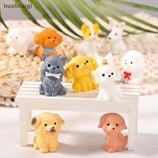 [hushcorgi] โมเดลตุ๊กตาสุนัขเรซิ่น ขนาดเล็ก DIY สําหรับตกแต่งบ้าน