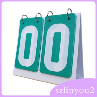 [szlinyou2] แผ่นบอร์ดนับคะแนน 2 หลัก อเนกประสงค์ สําหรับเล่นแบดมินตัน โค้ช ฟุตบอล