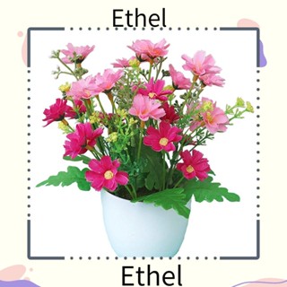 Ethel1 กระถางดอกไม้บอนไซจําลอง เหมือนจริง สําหรับตกแต่งบ้าน 1 ชุด