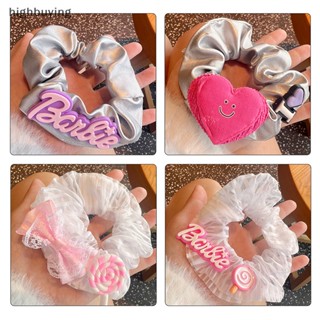 [highbuying] ยางรัดผมแฟชั่น หนังสีเงิน รูปผีเสื้อ ขนาดใหญ่ สําหรับตุ๊กตาบาร์บี้