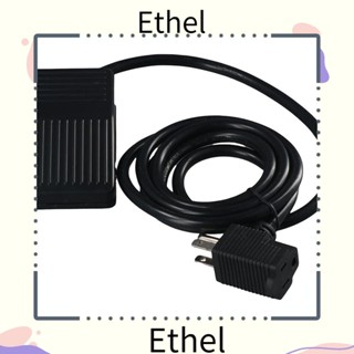 Ethel1 สวิตช์เท้าจุด สีเงิน สีดํา 15A 250VAC แบบพกพา ‎สวิทช์เท้าเหยียบ พลาสติก สําหรับช่างไฟฟ้า