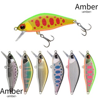 Amber เหยื่อตกปลาเทราท์ ไพค์ เบส จม สตรีม เหยื่อ Pesca Issen ยาว หลากสี