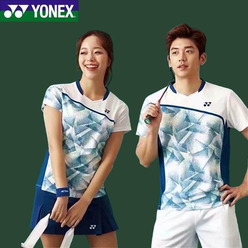 พร้อมส่ง เสื้อยืดกีฬาแบดมินตัน ระบายอากาศ แบบแห้งเร็ว สําหรับผู้ชาย และผู้หญิง