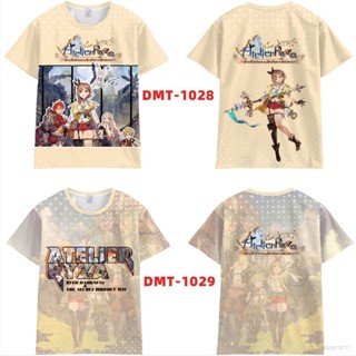 Star3 Atelier Ryza เสื้อยืดแขนสั้น พิมพ์ลายอนิเมะ The Secret Hideout The Animation 3D สําหรับผู้ชาย