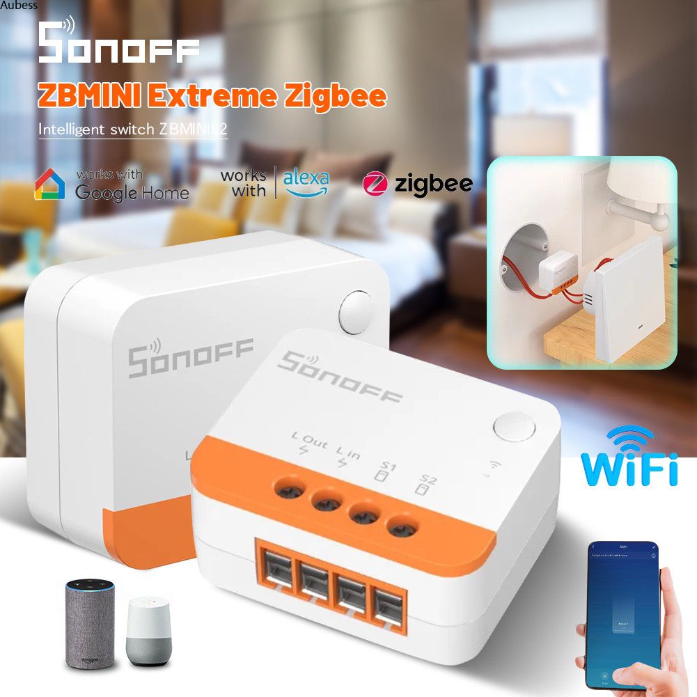Sonoff ZBMINI-L2 Zigbee/wifi สวิตช์อัจฉริยะสวิตช์ไร้สาย 2 ทาง ควบคุมด้วยเสียง ผ่าน Alice Alexa Googl