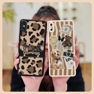 Anti-knock cute Phone Case For iphone X/XS funny Waterproof personality leather simple Cartoon creative youth soft shell