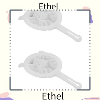 Ethel1 ตาข่ายกรองนมถั่วเหลือง ไนล่อน สีขาว 100 ตาข่าย ด้ามจับคู่ ทนทาน สําหรับห้องครัว