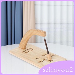 [szlinyou2] ลูกตุ้มไม้แกะสลัก อเนกประสงค์ แบบพกพา สําหรับตกแต่งโต๊ะ ห้องนอน คาเฟ่