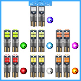 Pop แผงหลอดไฟ LED 600LM 3030 10SMD T10 แบบเปลี่ยน สําหรับรถยนต์ รถบรรทุก 2 ชิ้น