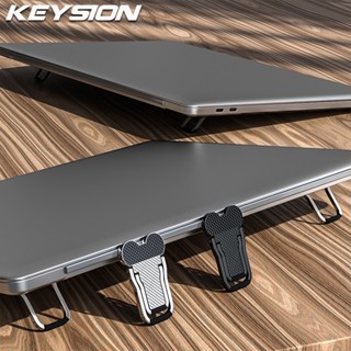 Keysion ขาตั้งแล็ปท็อป โลหะ พับได้ สากล กันลื่น รองรับ สําหรับโน๊ตบุ๊ค แล็ปท็อป ที่วางเท้า