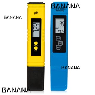 Banana1 เครื่องวัดค่า pH และ TDS 0.01-14.00pH สีฟ้า สีเหลือง และ TDS EC อุณหภูมิ พลาสติก แม่นยํา 0-9990ppm 0.01ph 2 ชิ้น