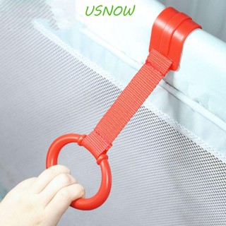 Usnow ห่วงดึง ขาตั้งเด็ก เรียนรู้ที่จะยืน สําหรับแหวนเตียงเด็ก ของเล่นเด็ก