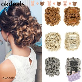 Okdeals กิ๊บติดผมสังเคราะห์ แฟชั่น อุปกรณ์เสริม สําหรับต่อผม