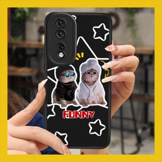 Silica gel couple Phone Case For Huawei Honor80 Pro 5G simple Anti-knock luxurious cute creative Waterproof Cartoon Back Cover