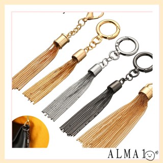 Alma พวงกุญแจ จี้พู่ห้อยกระเป๋าถือ แฟชั่น DIY